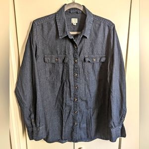 Dark Denim Button Up